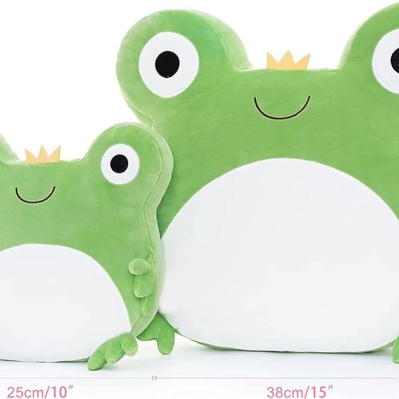 Lazada 2PC Frogs Kids Soft Pillow Plush Green 15+10 Inches - Picture 7 of 7